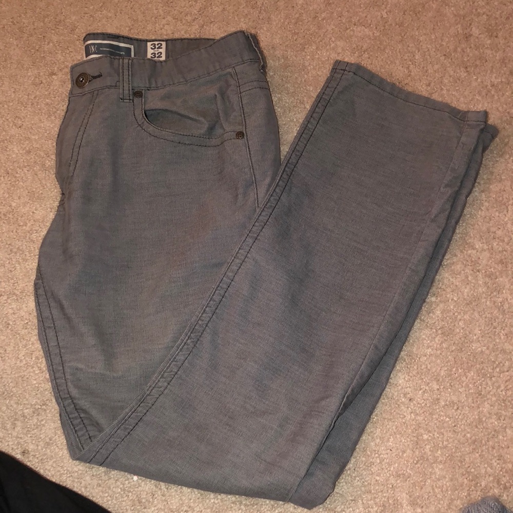 Mens INC Berlin slim straight leg pants